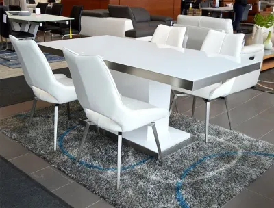 Dining Chairs White Lacquer Rectangular Dining Table Modern White